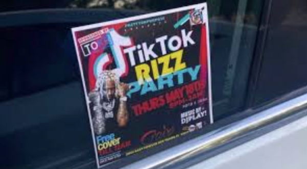The TikTok Rizz Party poster.
